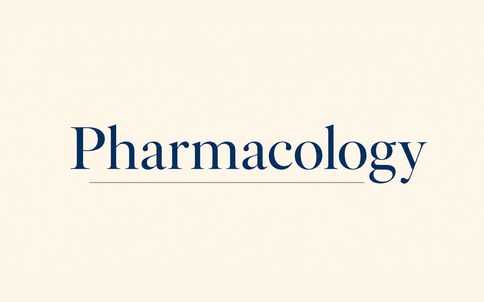 Pharmacology cover